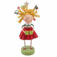 Lori Mitchell Gabby Giftmas Girl Christmas Figurine Folk Art Decor picture