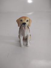 Small Beagle Dog Figurine Sitting Hound Puppy Collectible Decor 3