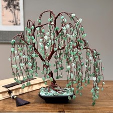 Large Aventurine Willow Bonsai Crystal tree Natural gemstone tree picture