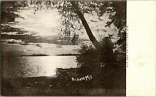 1906. SUNSET ON FOX LAKE, WIS. POSTCARD YD25 picture