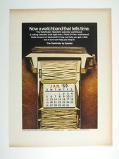 Vintage 1968 Speidel Datefinder Watchband Print Ad ADVERT picture