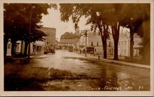 Street View, DOVER - FOXCROFT, Maine Real Photo Postcard picture