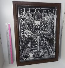 BERSERK Exhibition Event Item CHARA-KIRIE Art Board Guts with Serial Number Plat picture