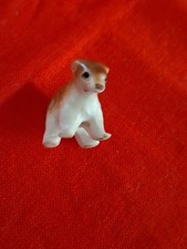 Vintage Porcelain TEENIE TINY Half Inch Bear Cub Miniature Figurine-Adorable picture