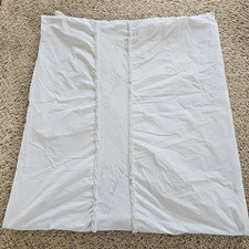 Simply Shabby Chic White Mesh Lace Cotton Full Queen Duvet Cover Rachel Ashwell picture