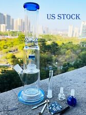 15'' Heavy Glass Bong Smoking Hookah Thick Percolate Water Pipe Beaker 14mm Bowl picture