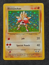 Pokemon TCG Hitmonchan 7/102 Base Set Holo Rare Card Vintage WOTC - HP picture