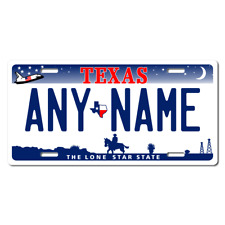 Personalized Texas License Plate 5 Sizes Mini to Full Size  picture