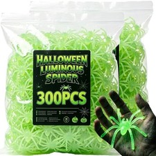 Glow-in-the-Dark Halloween Spiders Luminous Fake Spider Props for Haunted House picture