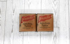 Vintage French's Ketchup Spice Tins Lot of 2 R.T. French Advertising 1.5 Oz picture