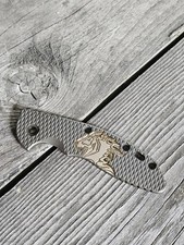 Rick Hinderer XM-18 3.5 Textured Working Finish +Bronze Horsehead Titanium Scale picture