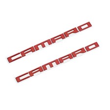 2 Red Replacement Emblems for Chevrolet Camaro Adhesive Waterproof UV Resistant picture