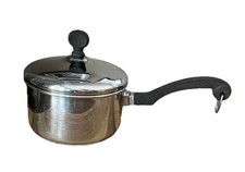 Vintage Faberware 1 Quart Aluminum Clad Stainless Steel Sauce Pan Pot W/ Lid picture