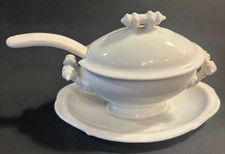 Antique Haviland & Co Limoges France White Porcelain Miniature Sauce/Mustard Pot picture