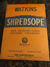 VINTAGE WATKINS SHREDSOPE 5 LB.BOX FULL GREAT LOOK COLORS FAIR EXTREMELY RARE picture