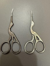 Vintage Stork Embroidery Scissors picture