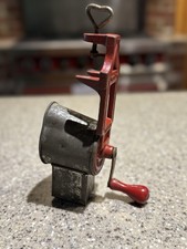 Lorraine Cast Iron Kitchen Grinder Made In NY New York USA MFG W/ Original Block picture