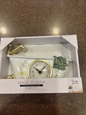 Claw Foot Bathtub Wall Clock Battery Powered White & Gold Bathroom, Clocks,  picture