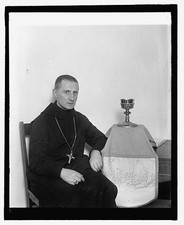Photo:Rt Rev Raphael Clergyman Portrait 1927 Chalice Black Robe Cross picture