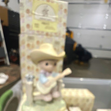 Enesco Precious Moments Hallelujah Country Cowboy Porcelain Figurine Boxed picture