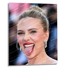 8x10 SCARLETT JOHANSSON * Rare Face Tongue Fun EXCLUSIVE HQ+ Photo Print SJN003 picture