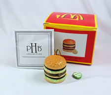 PHB Midwest of Cannon Falls McDonald’s Big Mac Trinket Box w/ Pickle, Box, Cert picture