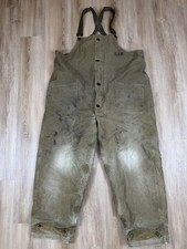 Vintage 1940s WWII US Navy N-1 Deck Overalls Jungle Cloth XL picture