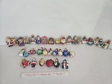 34 Vintage Blown Glass Painted 3