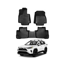 Powerty Floor Mats for 2019-2024 2025 Toyota RAV4 Accessories All Weather Flo... picture