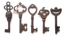 Antique Style Iron Skeleton Keys Lot of 5  picture