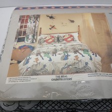 1984 The Ghostbusters TV Cartoon Columbia Twin Flat Sheet FLAT SHEET ONLY READ picture