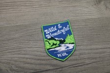 Vintage Wild & Wonderful West Virginia WV Embroidered Souvenir Patch River picture