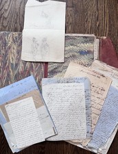 1830's to 1880's Lot of 69 Antique Letters English German Paper Ephemera picture