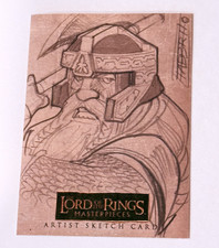 Topps Lord Of The Rings Masterpieces Sketch Card Davide Fabbri picture