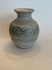Mid Century Modern Gus Gikas Signed 1979 Pottery Vase picture