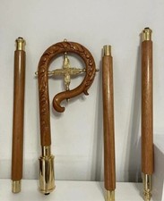 Wood CROZIER Bishop Staff Crosier Quality Craftsmanship, 72