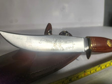 Buffalo Bill 1983 Hunting Fixed Blade Knife, Stainless Clip Point, Sheath picture