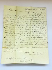 1839 Philadelphia Business Letter Postal History Tiffin Ohio Early Ephemera picture