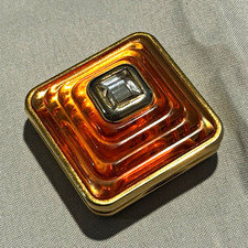 Vintage Lancôme Trésor Parfum Précieux Solid Perfume Compact Empty picture