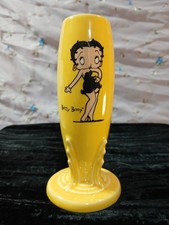 Vintage Betty Boop Fiestaware yellow bud vase VERY RARE 6 inch picture