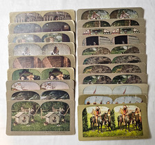 Antique Lot 20 Stereoview Cards Griffith & Griffith Misc 1900 picture