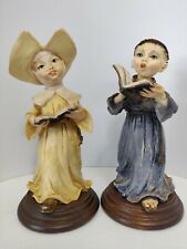 G. ARMANI Small Pair of Monk Singing Figurine Capodimonte Made In Italy picture
