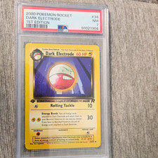 Pokémon Team Rocket Dark Electrode #34 1st Edition PSA 7 English (2000) picture
