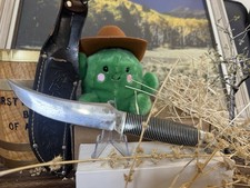1950-60s WESTERN Boulder CO USA F-39 'Black Beauty' Fixed Hunter Knife w Sheath picture