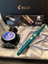 Pilot Custom 743 Green Verdigris U.S. Exclusive Fountain Pen w/Falcon Nib New picture