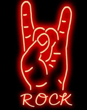Red Rock Hands Real Neon Sign Custom For Gift Game Room Lamp Decor CY 16
