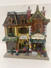 Lemax Village Garden Shoppe Facade 95892 Retired 2016 Essex Street Lighted picture