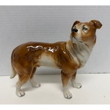 Vintage Royal Dux English Mastiff Dog Figurine Bohemia Porcelain Czech Sign 1089 picture