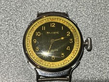 Vintage Ingraham MAJESTIC MECHANICAL WATCH 33mm MENS NO WORKING FOR PARTS REPAIR picture