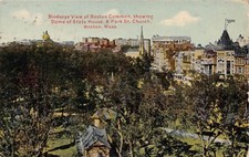 Postcard MA: Birdseye View, Boston Common, Massachusetts, Antique DB Posted 1911 picture